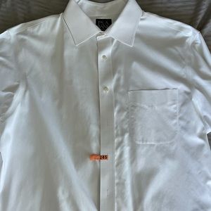 White Jos A. Bank Dress Shirt 17-33